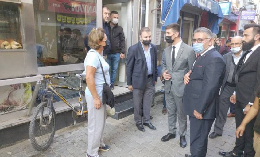 MHP İl Başkanı Yücel, Şarköy  Esnafını Ziyaret Etti