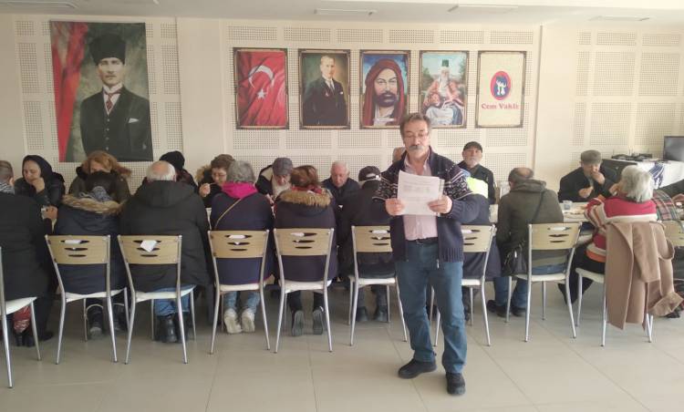 Şarköy Cemevi'nde Abdal Musa Cemi ve Kurban Lokması Programı Düzenlendi