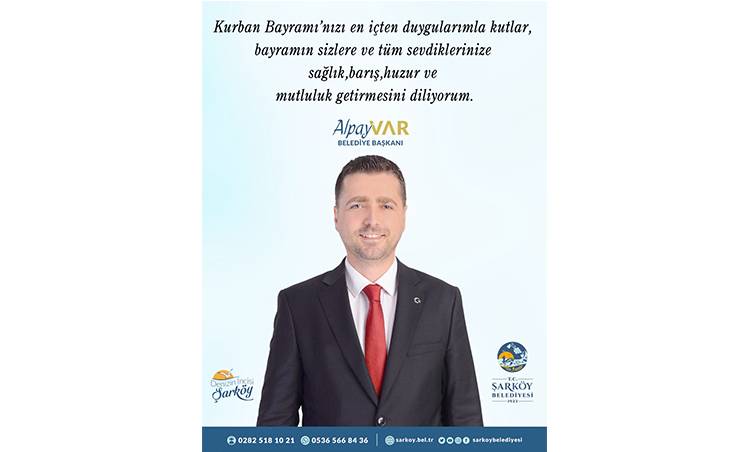 BELEDİYE BAŞKANI ALPAY VAR'DAN BAYRAM MESAJI