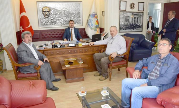 DSP'den CHP'li Başkana Ziyaret