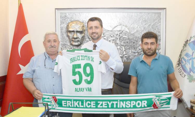 ERİKLİCE ZEYTİNSPOR BAŞKANINDAN BAŞKAN ALPAY VAR’A  FORMALI ZİYARET