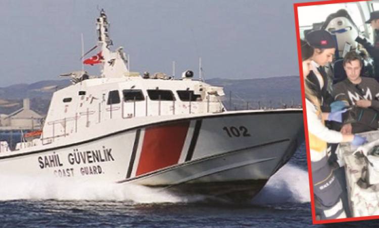  Hastalanan mürettebata sahil güvenlik ekipleri yetişti