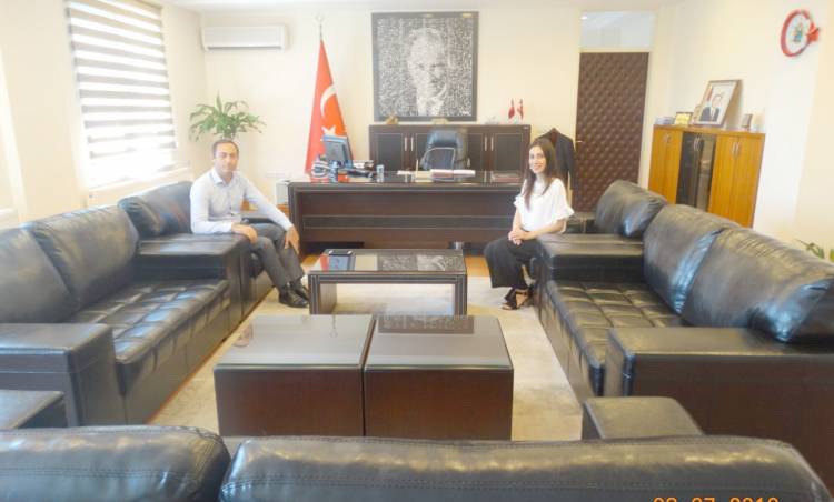 İlçemiz Hakimi İlknur Pınar Zehir İçe Kaymakamı Yıldız'ı ziyaret etti