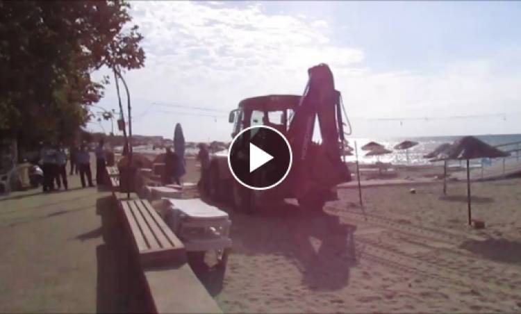 İŞLETME SAHİBİ YAPIYOR BELEDİYE YIKIYOR