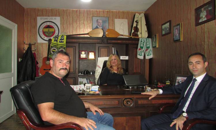 Kaymakam Yıldız, Gazete Ofisimizi Ziyaret Etti