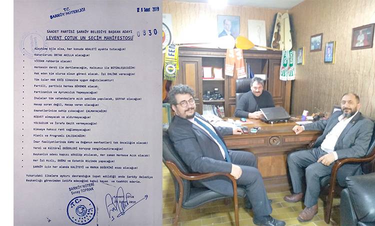 SAADET ADAYINDAN NOTER TASDİKLİ MANİFESTO