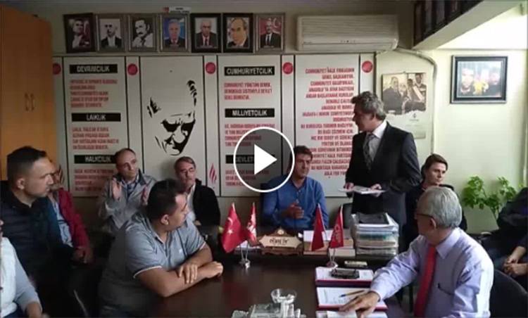 Şarköy'de CHP Belediye Aday Adaylığını Resmi Olarak Efrayim Galip Açıkladı