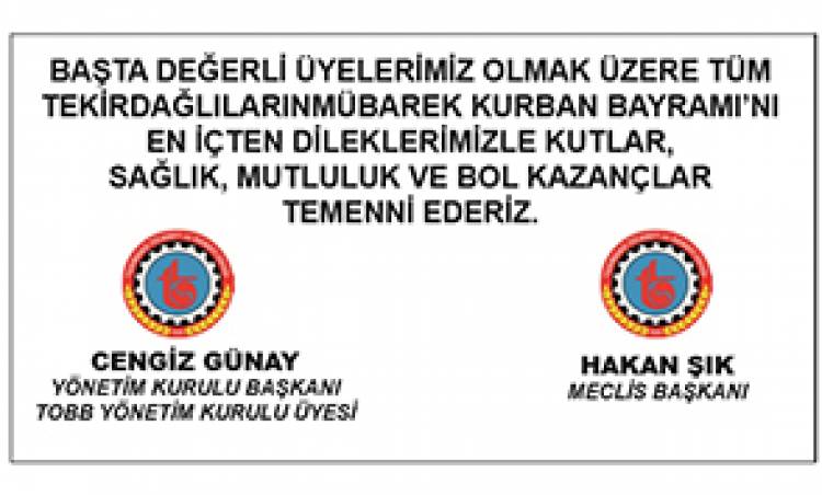 TSO'DAN BAYRAM KUTLAMASI