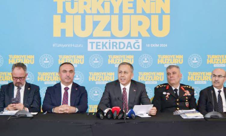 Bakan Ali Yerlikaya Tekirdağ’da  "yenidoğan çetesi" hakkında konuştu
