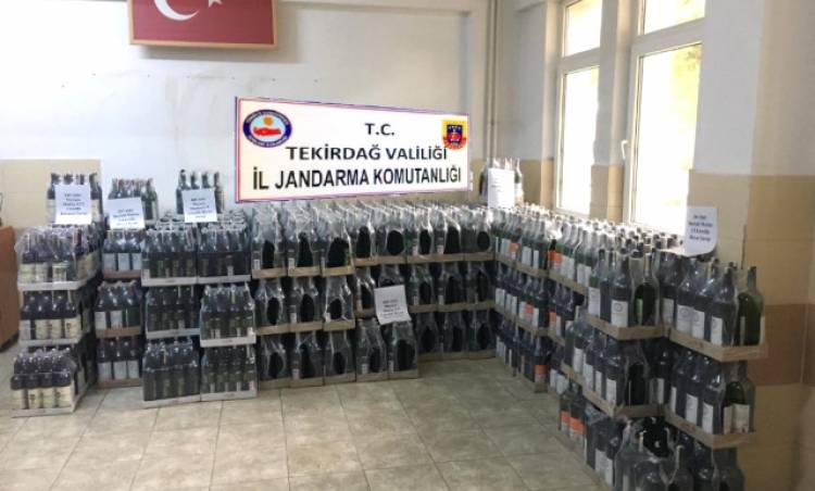 ŞARAP KAÇAKÇILARINDAN AKIL ALMAZ YÖNTEM