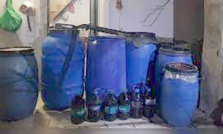 Şarköy'de 1150 litre sahte şarap ele geçirildi