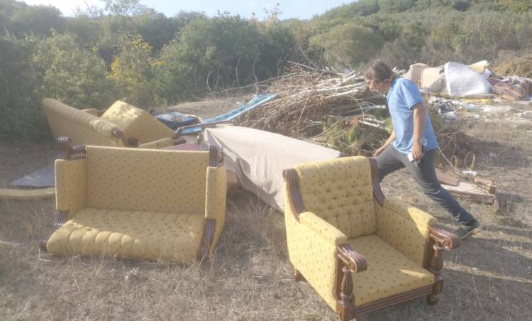 Şarköy’de Ormanı  Çöplüğe Çevirdiler